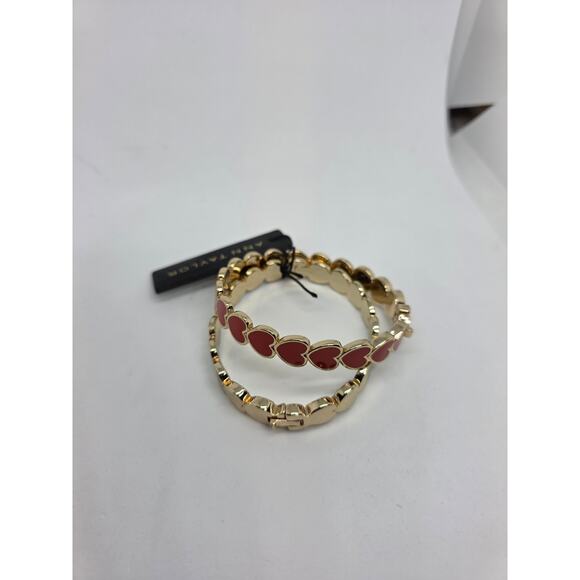 Ann Taylor Heart Cuff Bracelet Set - Picture 4 of 8